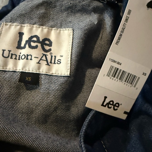 FREE PEOPLE LEE UNION-ALLS RETRO DENIM JEAN UTILITY JUMPSUIT ROMPER COVERALL XS - Picture 7 of 16
